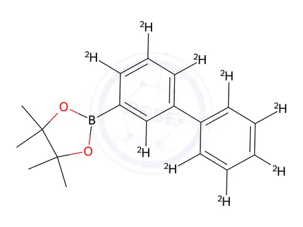 Chemical structure of 2-([1,1'-biphenyl]-3-yl-d9)-4,4,5,5-tetramethyl-1,3,2-dioxaborolane