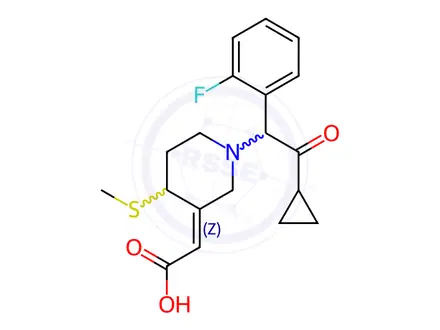 Chemical structure of Prasugrel Metabolite (R-106583, Mixture of Diastereomers)