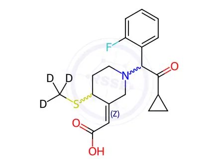Chemical structure of Prasugrel Impurity 65-d3