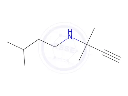 Chemical structure of n-Isopentyl-2-methylbut-3-yn-2-amine