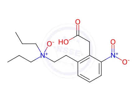 Chemical structure of N-(2-(Carboxymethyl)-3-nitrophenethyl)-N-propylpropan-1-amine oxide