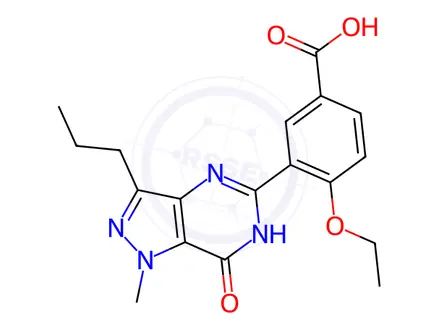 Chemical structure of Acetil acid
