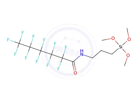 Chemical structure of 2,2,3,3,4,4,5,5,6,6,6-Undecafluoro-N-[3-(trimethoxysilyl)propyl]hexanamide (Technical Grade)