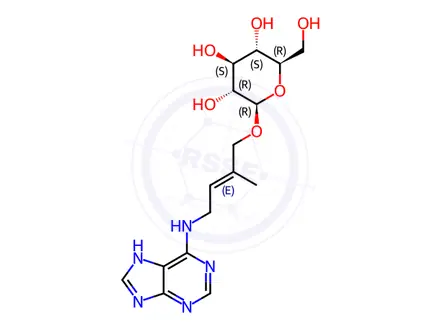 Chemical structure of TRANS-ZEATIN GLUCOSIDE