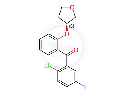 Chemical structure of Empagliflozin Iodo Impurity