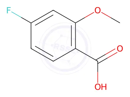 Chemical structure of 4-Fluoro-2-methoxybenzoic acid