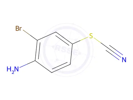 Chemical structure of 4-Amino-3-bromophenyl thiocyanate