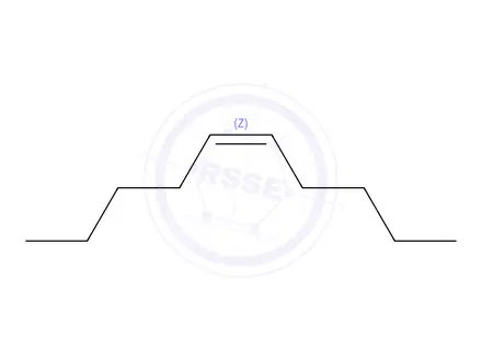 Chemical structure of cis-5-Decene