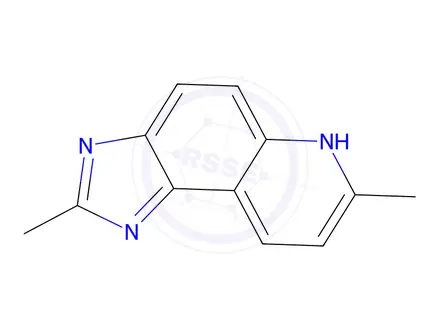 Chemical structure of 1H-Imidazo[4,5-f]quinoline,2,7-dimethyl-(8CI)