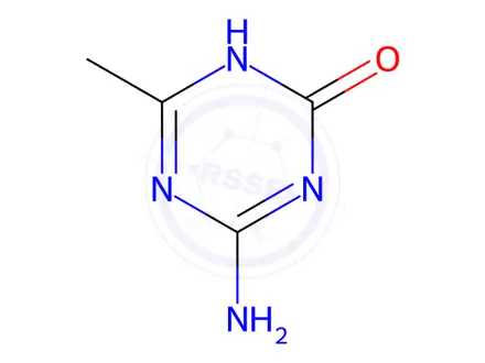 Chemical structure of 4-Amino-6-methyl-1,3,5-triazin-2-ol