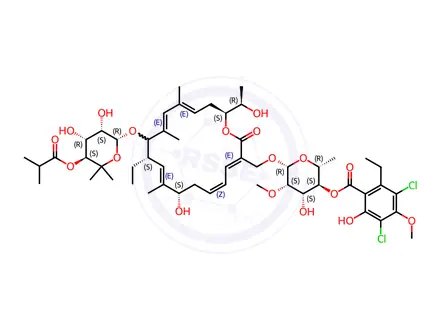 Chemical structure of Mono-Methylated Fidaxomicin