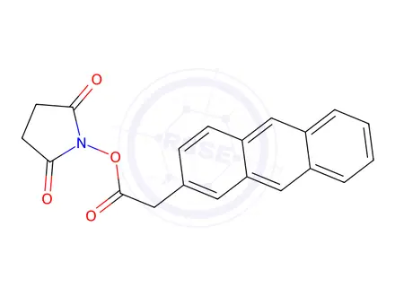 Chemical structure of 2-Anthraceneacetic Acid 2,5-Dioxo-1-pyrrolidinyl Ester