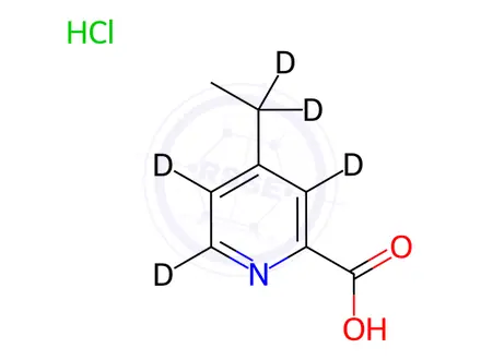 Chemical structure of 4-Ethyl-pyridine-2-carboxylic Acid-d5 Hydrochloride