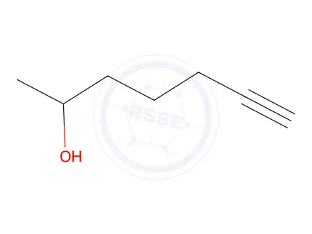 Chemical structure of 6-Heptyn-2-ol, (2R)-
