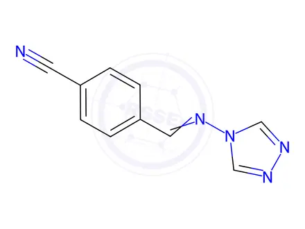 Chemical structure of 4-[(1Z)-[(4H-1,2,4-Triazol-4-yl)imino]methyl]benzonitrile