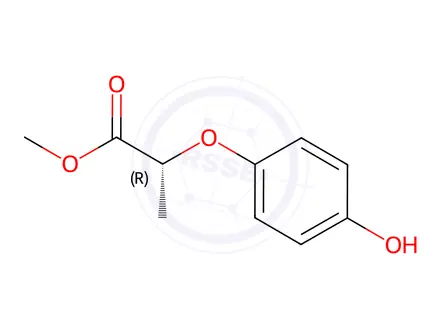 Chemical structure of Methyl (R)-(+)-2-(4-Hydroxyphenoxy)propionate