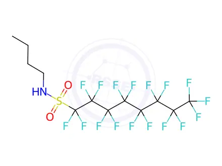 Chemical structure of N-Butyl-1,1,2,2,3,3,4,4,5,5,6,6,7,7,8,8,8-heptadecafluoro-1-octanesulfonamide