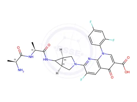 Chemical structure of Alatrofloxacin