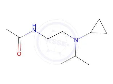 Chemical structure of Acetamide, N-[2-[cyclopropyl(1-methylethyl)amino]ethyl]-