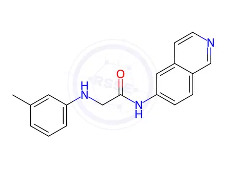 Chemical structure of N-(Isoquinolin-6-yl)-2-(m-tolylamino)acetamide