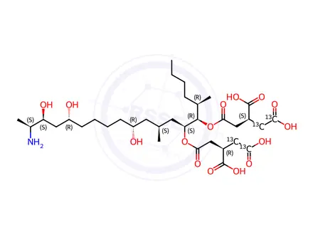 Chemical structure of Fumonisin B1-13C4