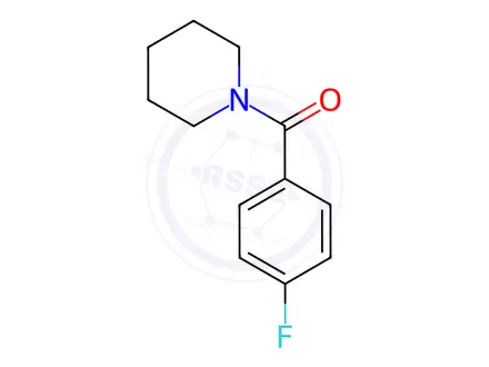 Chemical structure of 1-Fluoro-4-(piperidinocarbonyl)benzene