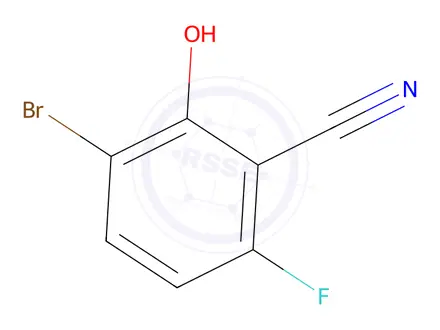 Chemical structure of 3-Bromo-6-fluoro-2-hydroxybenzonitrile