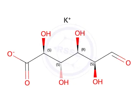 Chemical structure of D-altruronic acid, potassium salt