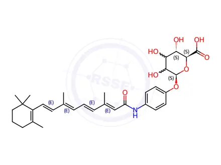 Chemical structure of Fenretinide Impurity 2 (Fenretinide Glucuronide)