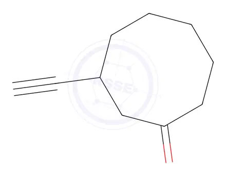 Chemical structure of Cyclooctanone, 3-ethynyl-(9CI)