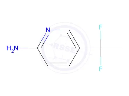 Chemical structure of 5-(1,1-Difluoroethyl)pyridin-2-amine