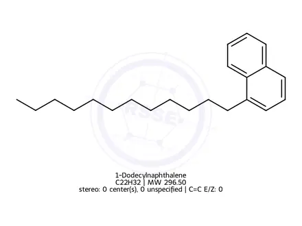 Chemical structure of Naphthalene, 1-dodecyl-