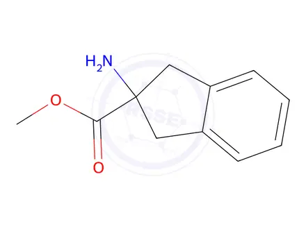Chemical structure of 2-Aminoindan-2-carboxylic acid methyl ester