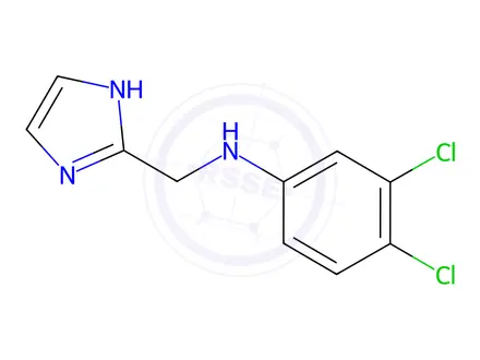 Chemical structure of N-((1H-imidazol-2-yl)methyl)-3,4-dichloroaniline