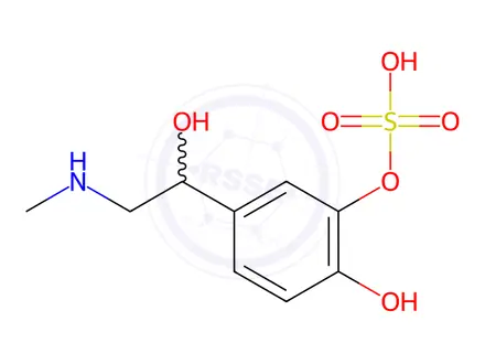 Chemical structure of rac-Epinephrine-3-O-sulfate