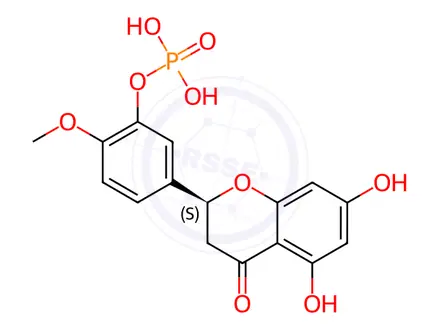 Chemical structure of Hesperetin 3'-O-Phosphate
