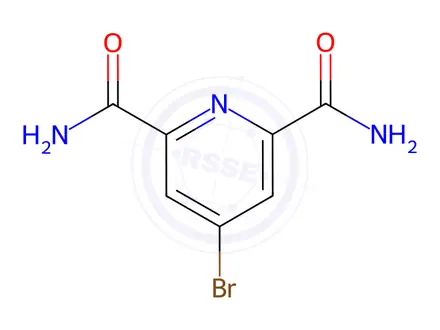 Chemical structure of 4-Bromopyridine-2,6-dicarboxamide