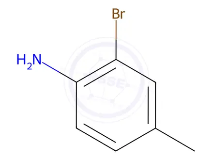 Chemical structure of 2-Bromo-4-methylaniline