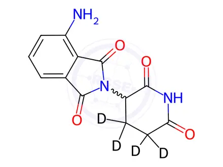 Chemical structure of Pomalidomide-d4