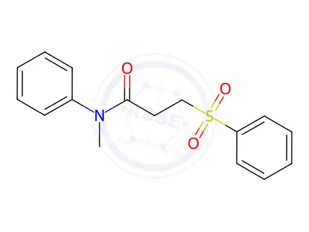 Chemical structure of N-Methyl-N-phenyl-3-(phenylsulfonyl)propanamide