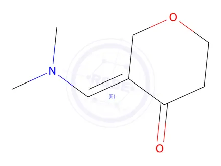 Chemical structure of (3E)-3-[(Dimethylamino)methylene]tetrahydro-4H-pyran-4-one