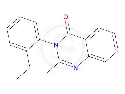 Chemical structure of 3-(2-Ethylphenyl)-2-methylquinazolin-4-one