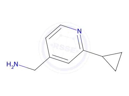 Chemical structure of (2-cyclopropylpyridin-4-yl)methanamine