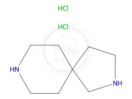 Chemical structure of 2,8-diazaspiro[4.5]decane hydrochloride