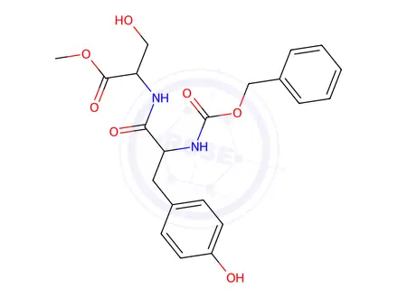 Chemical structure of Z-TYR-SER-OME