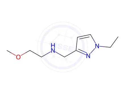Chemical structure of (1-ethyl-1H-pyrazol-3-yl)methyl](2-methoxyethyl)amine
