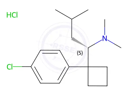 Chemical structure of (S)-Sibutramine Hydrochloride