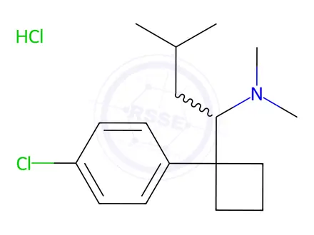 Chemical structure of Sibutramine hydrochloride