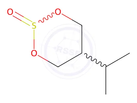 Chemical structure of 1,3,2-Dioxathiane,5-(1-methylethyl)-,2-oxide(9CI)