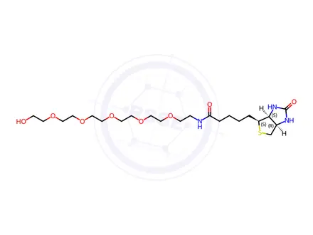 Chemical structure of Biotin-PEG6-alcohol
